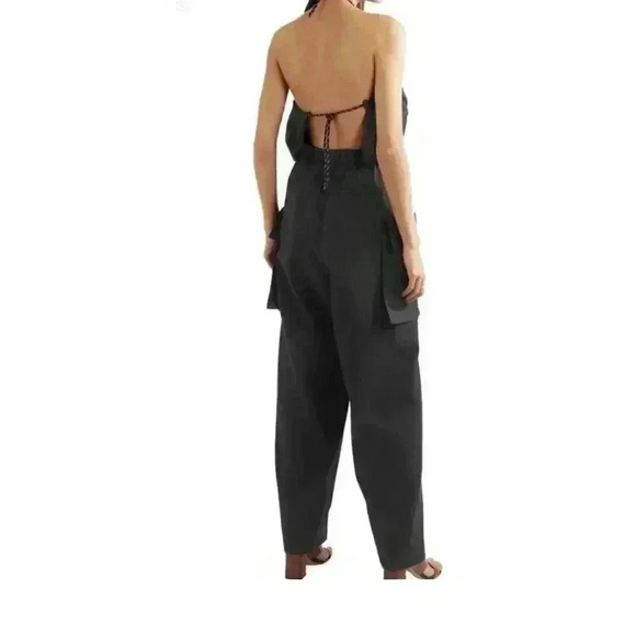 Dries Van Noten Cotton Jumpsuit 40 S US 4 Pockets Buckle Plunge Baggy Designer - Picture 13 of 16